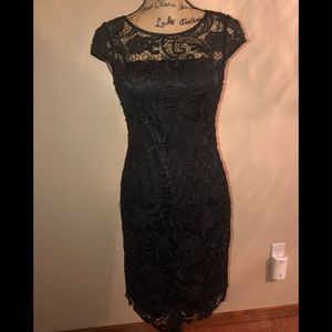 Adrianna Papell NWOT Formal black lace dress
